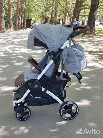 Коляска прогулочная Baballo 2023 (серая/белрама