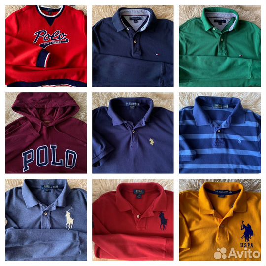 Футболки поло, свитшот, толстовка RL, Tommy Hilfig