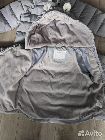 Курточки на двойню 92