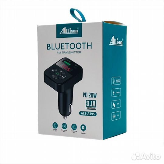 FM Модулятор allison ALS-A195 QC3.0/PD 20W