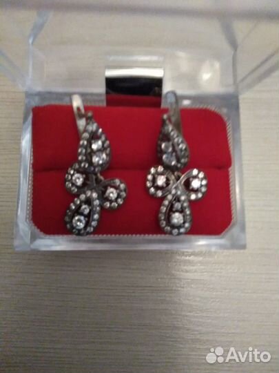 Серьги серебро