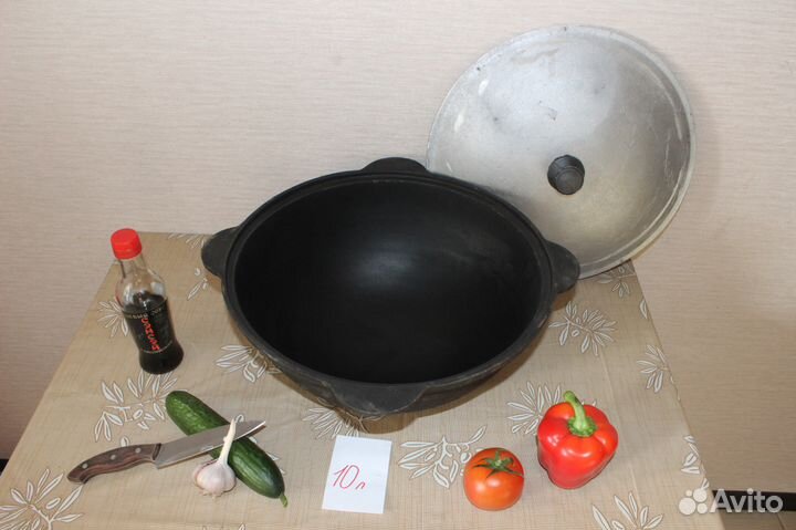 Казан 8, 12 литров из чугуна