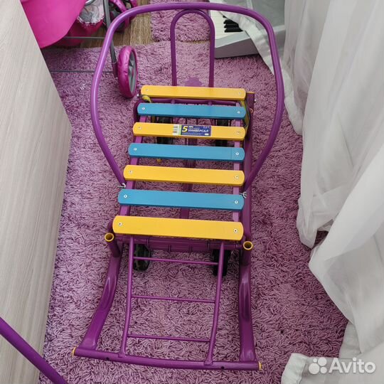 Детские санки с колесами