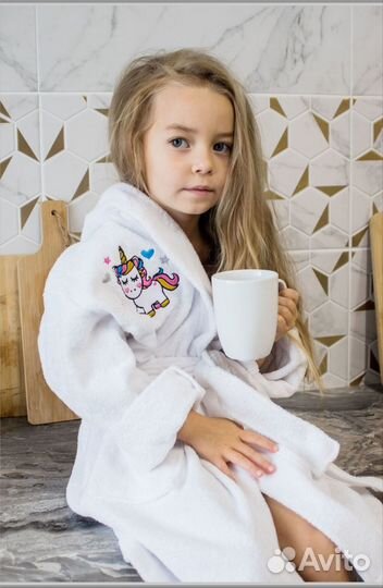 Халат именной детский
