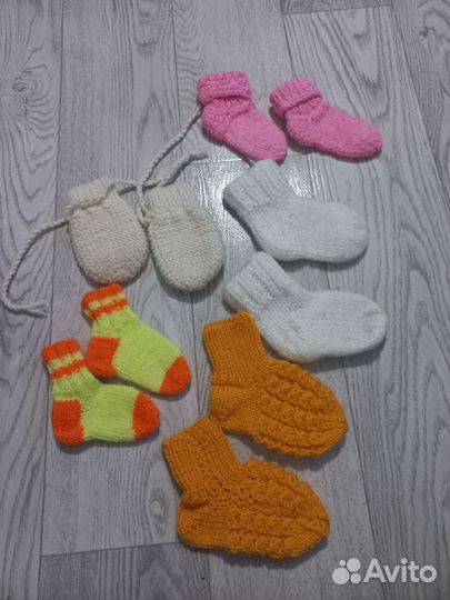 Носки ручной вязки (все новое )