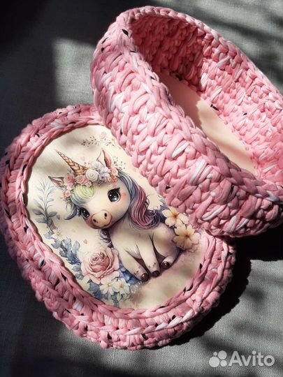 Шкатулки из трикотажной пряжи