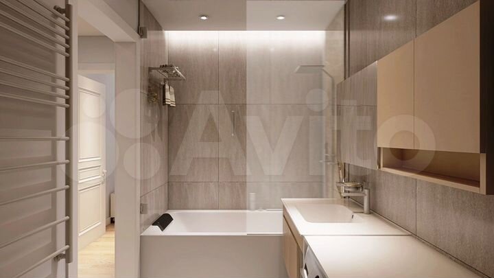 1-к. апартаменты, 53 м², 4/9 эт.