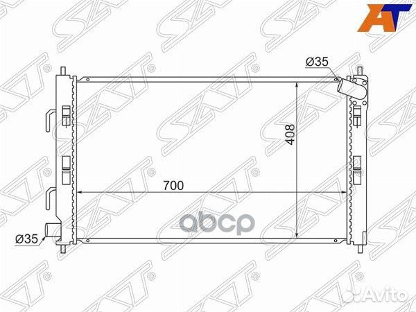 Радиатор mitsubishi lancer x 1.6/1.5 под автout