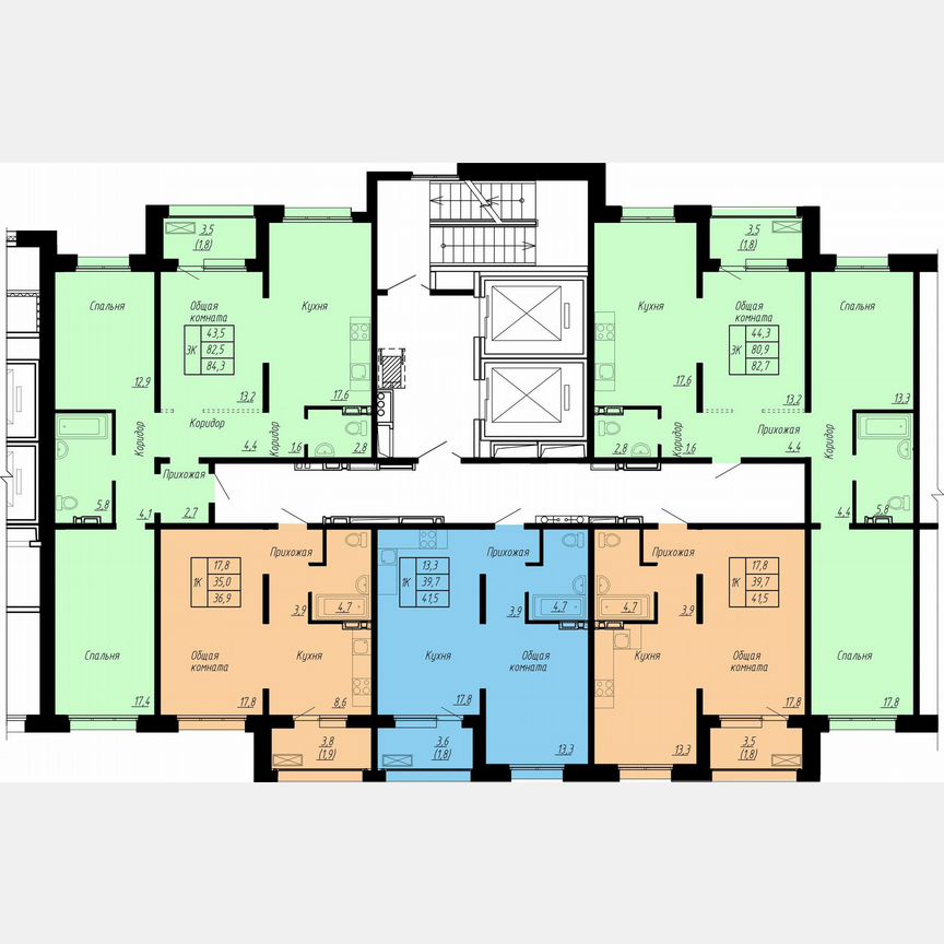 1-к. квартира, 36,9 м², 3/17 эт.