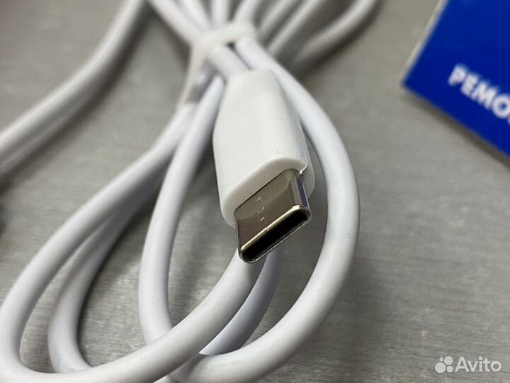 Кабель USB - Type-C hoco X1, 1м 3A, белый, круглый
