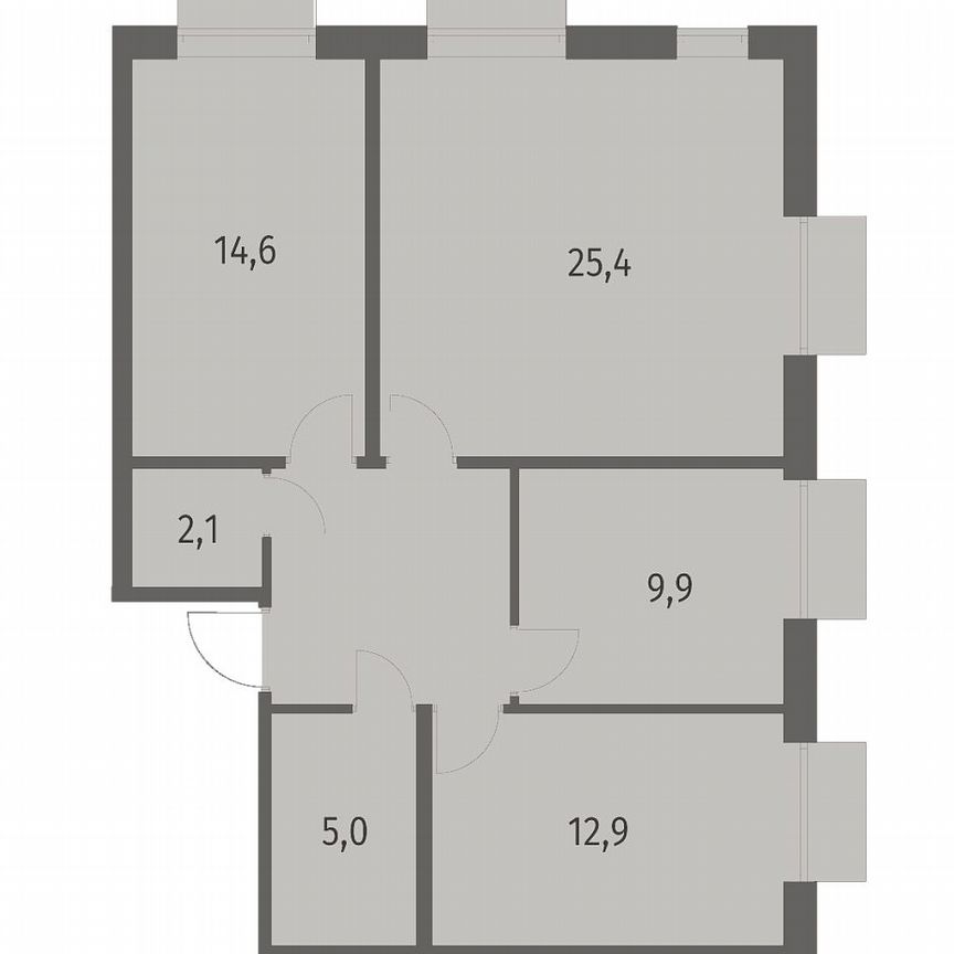 3-к. квартира, 79,2 м², 5/12 эт.