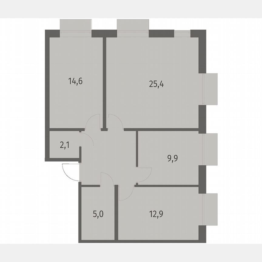 3-к. квартира, 79,2 м², 5/12 эт.