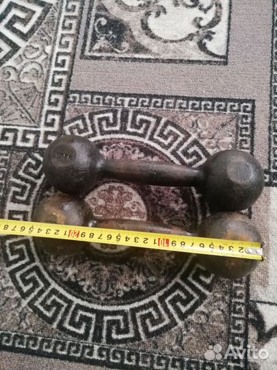 Гантели 4кг СССР пара8кг