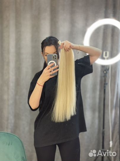 Волосы для наращивания блонд