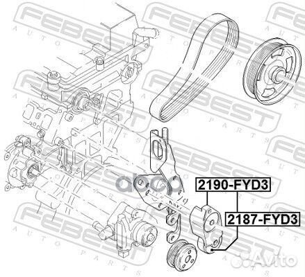 Натяжитель ремня 1132644 2190-FYD3 Febest