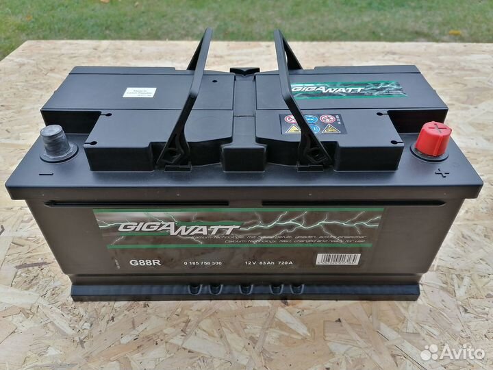 Автомобильный аккумулятор Gigawatt G88R (новый)