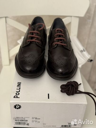 Pollini новые туфли 40 оригинал