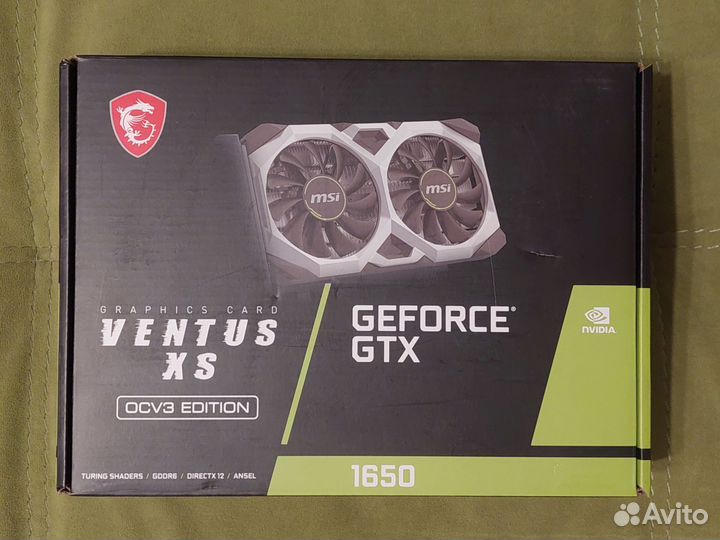 Видеокарта Msi GeForce GTX 1650 D6 Ventus XS OCV3