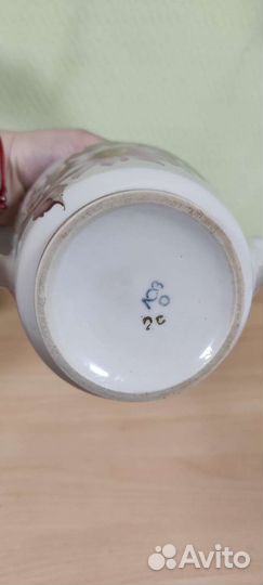 Чайник фарфоровый советский лфз 1 литр