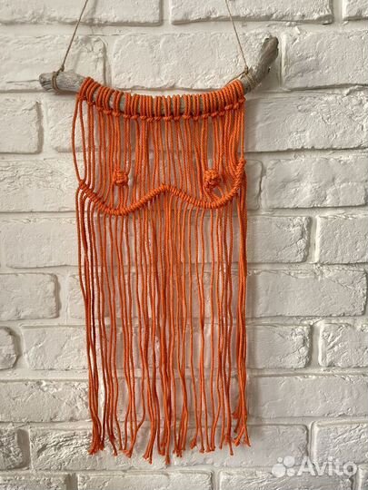 Панно макраме из хлопкового шнура