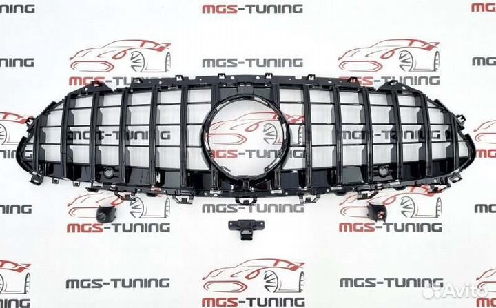 Решетка на Mercedes CLS C257 GT Black (черная)