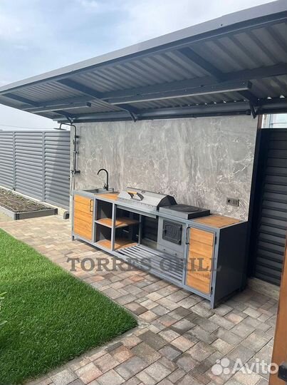 Мангал с крышей