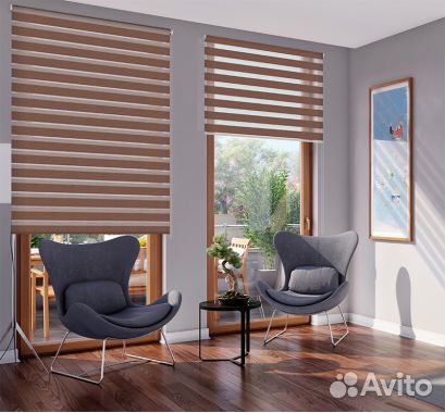 Рулонные жалюзи день ночь