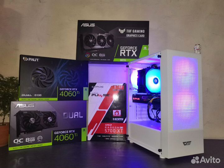 Игровой пк ryzen 5 5600/rx5700xt/rtx3060