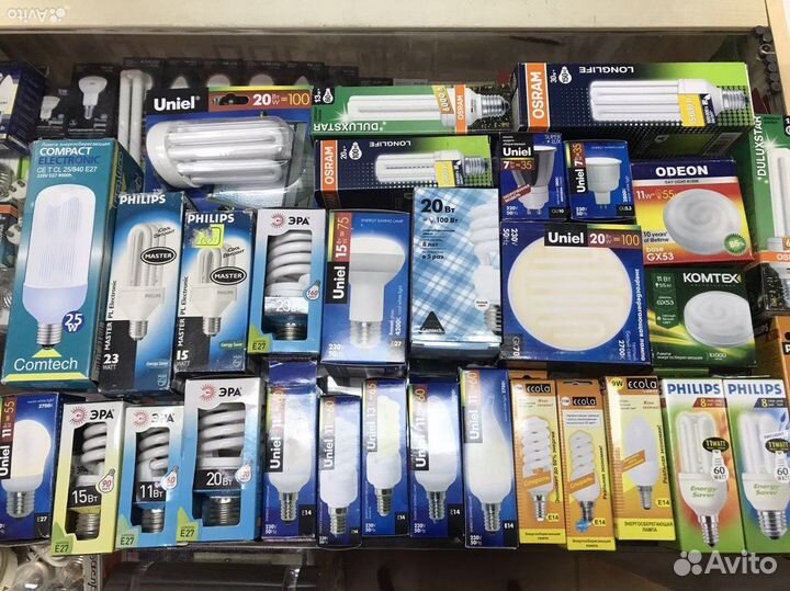 Лампы энергосберегающие разные