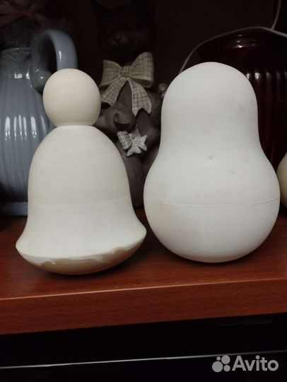 Деревянные статуэтки яшки для раскраски