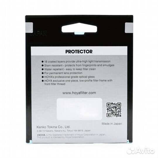 Светофильтр hoya protector Fusion One 72mm защитны