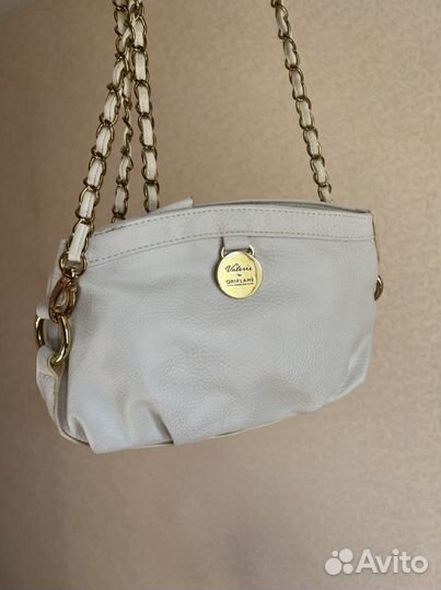 Сумка клатч белая Oriflame