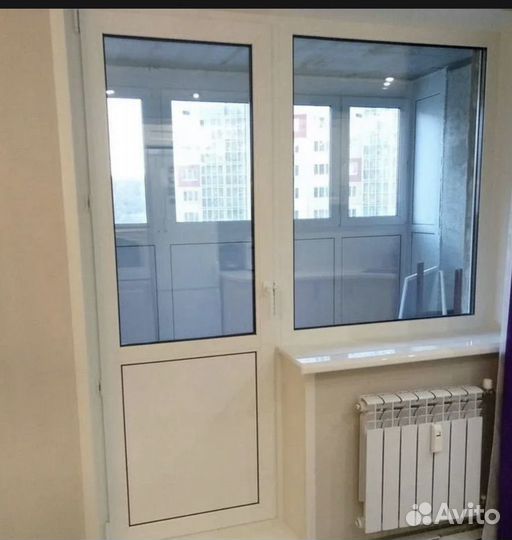 Пластиковая даерь и окно