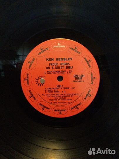 Ken Hensley/ Proud Words On1973 US press