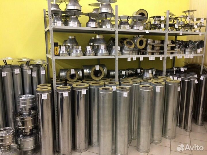 Трубы для дымохода (готовый комплект для печки)