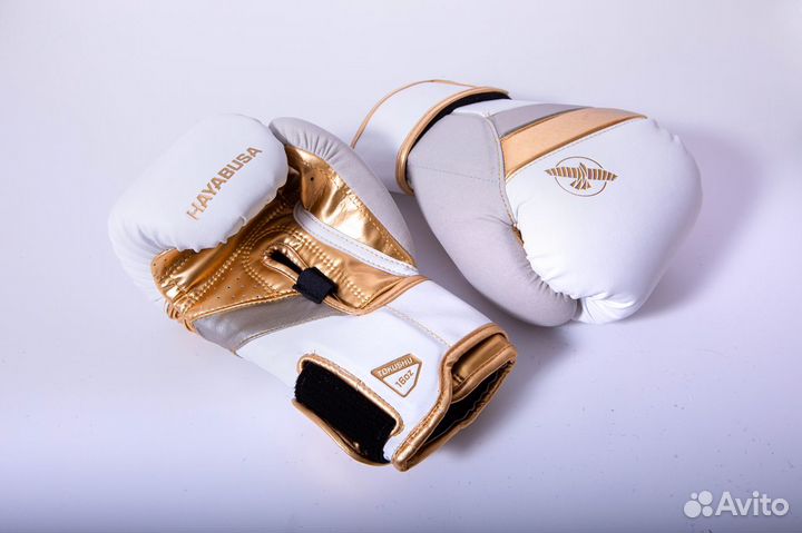 Боксерские перчатки Hayabusa T3 White/Gold