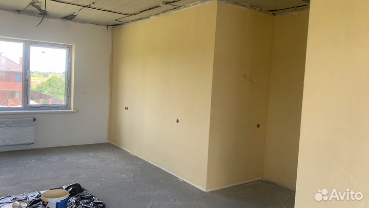 Механизированная штукатурка, шпатлевка, покраска