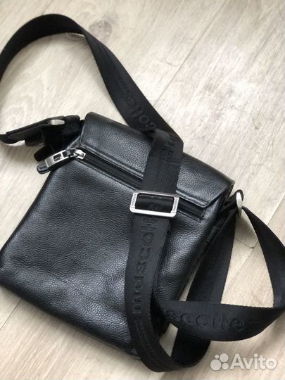 Мужская кожаная сумка через плечо moscotte