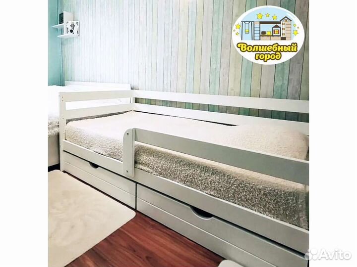 Кровать детская Софа из березы. Мы в Влг на Схи