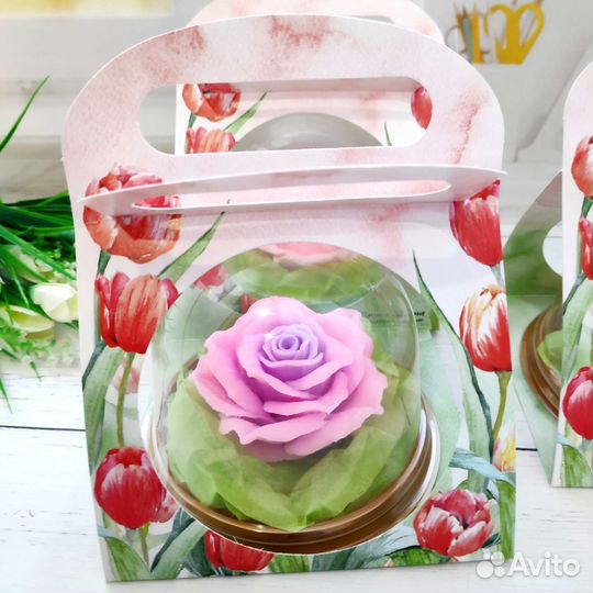 Подарок цветы из мыла