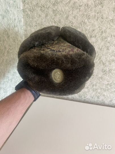 Шапка ушанка военная