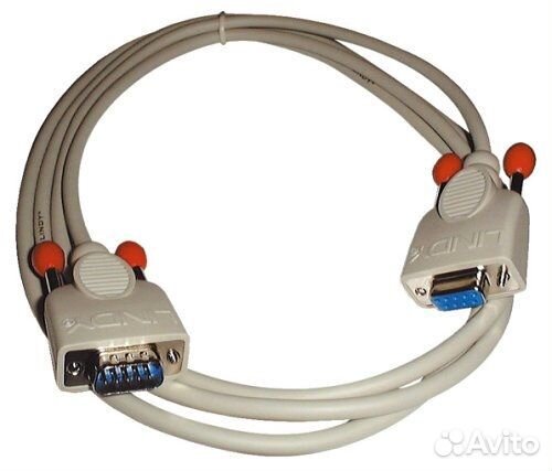 Lindy Serial cable (RS232), 9pin, St/Kpl(m/f), 10m