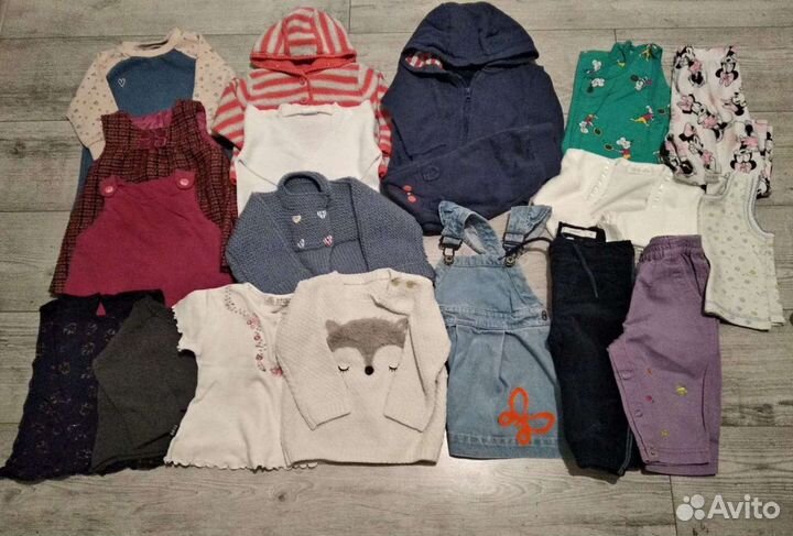 Пакетом на девочку 74-86 см