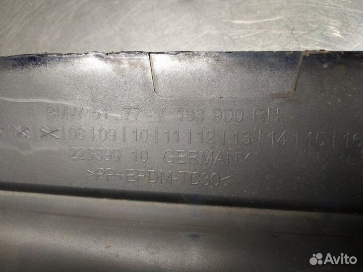 Порог правый Bmw 7-Series F01 3.0 дизель 2008-2015