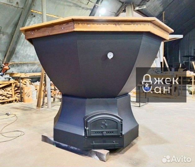 Банный чан на дровах