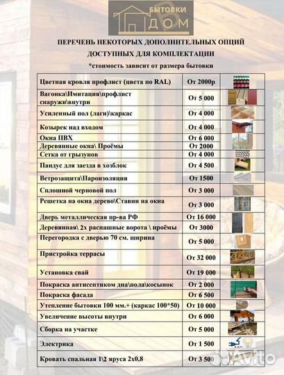 Бытовки под ключ от производителя