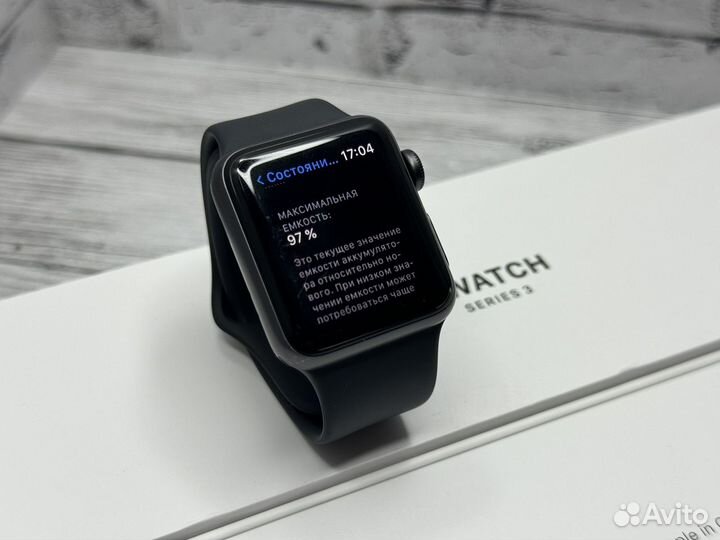 Часы apple watch 3 38 mm 97 акб