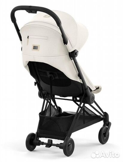 Коляска Cybex Coya Matt Black/Off White (дождевик)