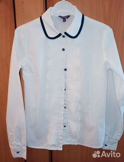 Блузки, рубашки для девочки 140, 146 в школу
