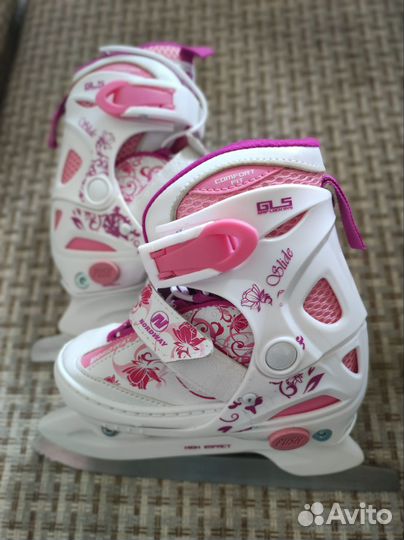 Коньки детские раздвижные 30-33